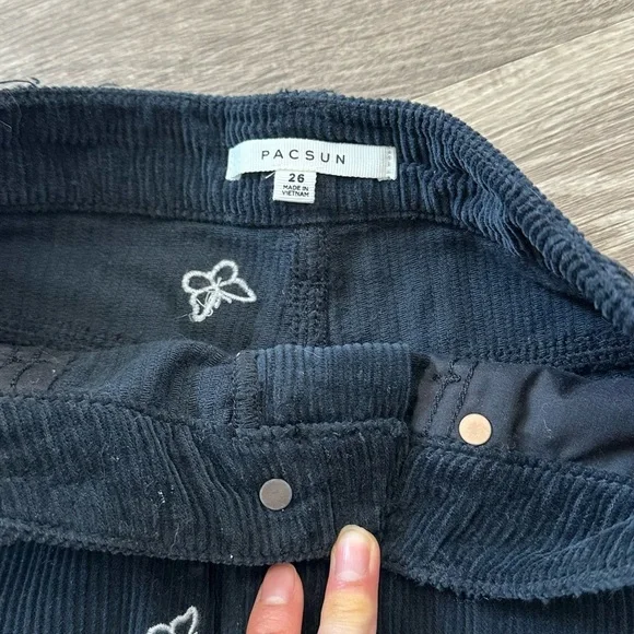 PacSun Black Embellished A-Line Mini Skirt - Picture 2 of 3